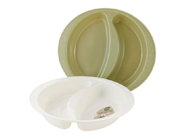 Набор двухсекционных тарелок Lalababy for Green Republic (2 х 240 мл) лён и полынь